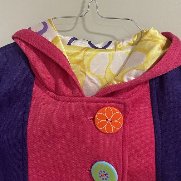 Twirly Girl Jacket Girls Pink/Purple Hood Washable Sz 7 Authentic New with Tags - Picture 4 of 16